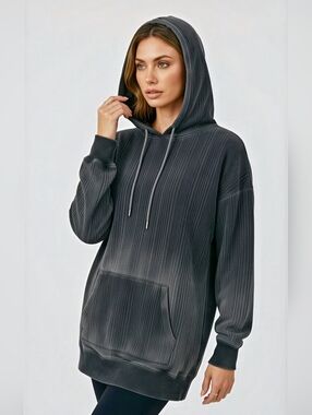Mabelinda Oversized Black Hoodie